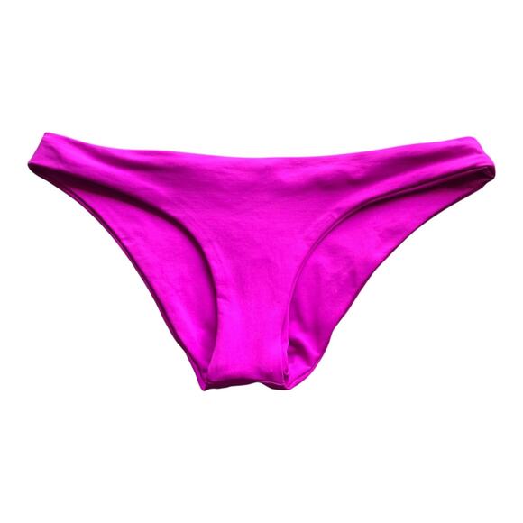 LSpace by Monica Wise Sandy Classic Bikini Bottom Bright Fuchsia Women's Medium - Picture 5 of 14
